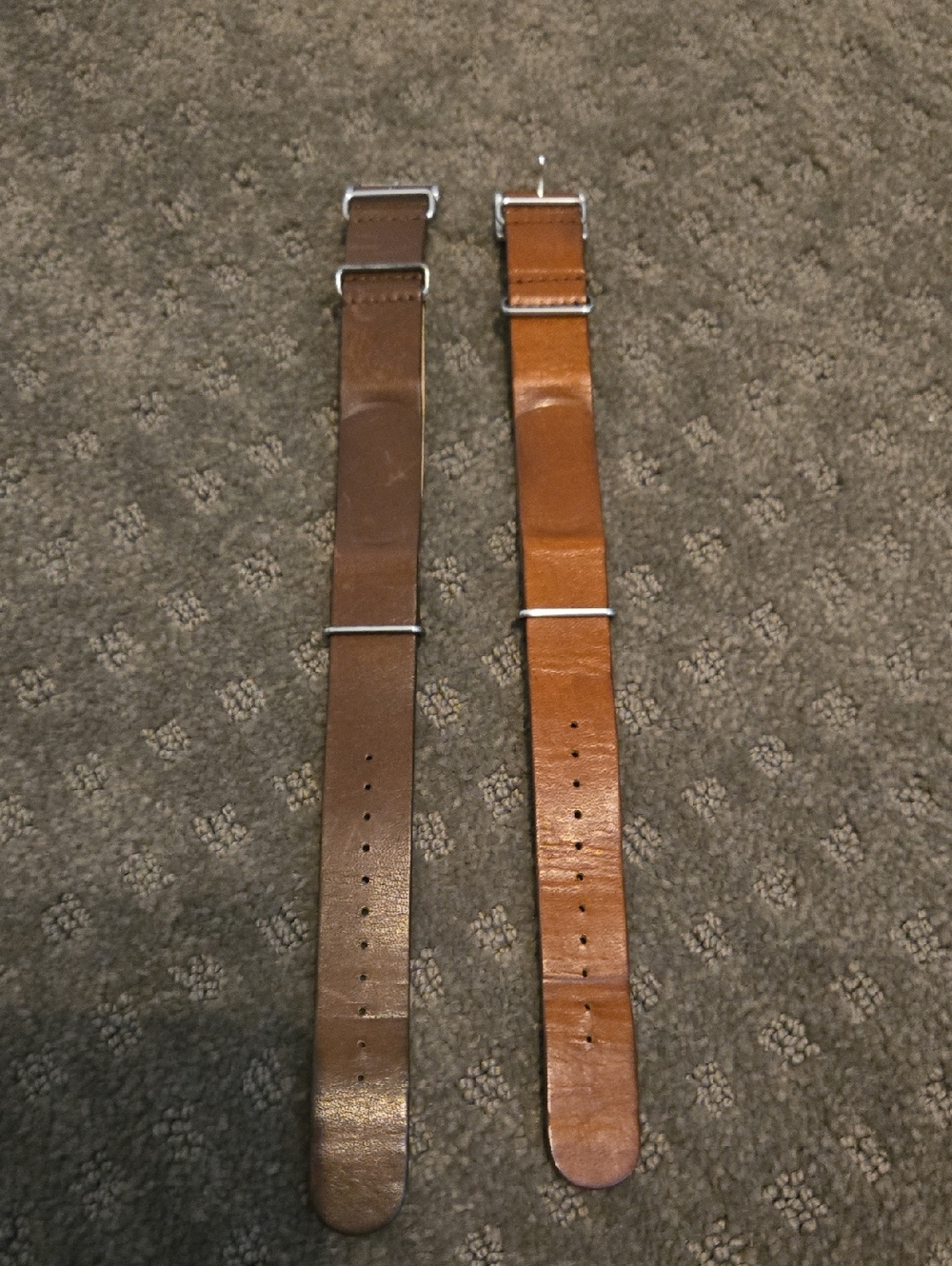 Citizen 20 Genuine Brown Leather Watch Straps - Brown and Tan